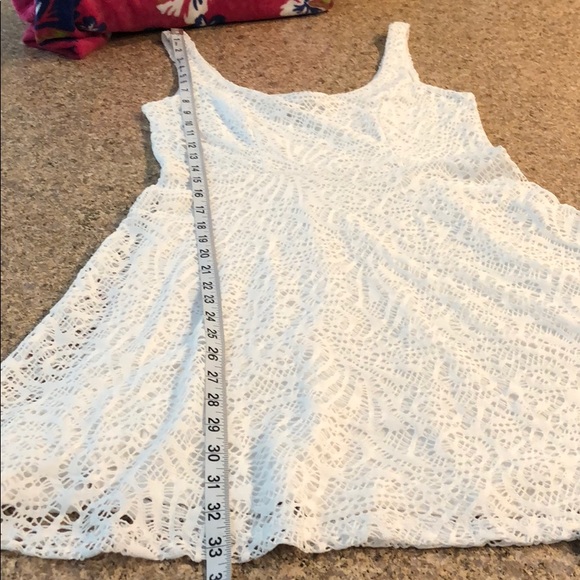 APT.9 White Lined Lace Dress - Great Swim Cover Up - Picture 9 of 15